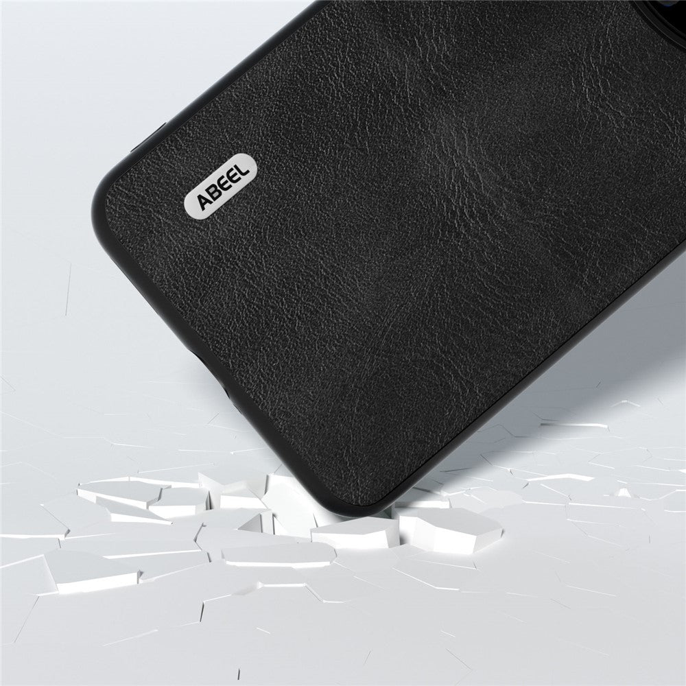 ABEEL For Huawei Mate 60 Cowhide Texture Phone Case PU Leather Coated TPU+PC Hybrid Protective Cover