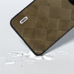 ABEEL For Huawei Mate 60 Grid Texture Back Cover PU Leather Coated PC+TPU Protective Phone Case
