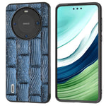 ABEEL För Huawei Mate 60 Mahjong Textur Reptåligt Skal i Äkta Koläder+PC+TPU mobilskal