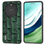 ABEEL För Huawei Mate 60 Mahjong Textur Reptåligt Skal i Äkta Koläder+PC+TPU mobilskal