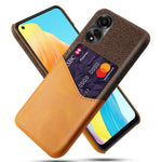 Phone Case for Oppo A78 4G , Cloth+PU+PC Protective Phone Cover with Card Holder