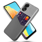 Phone Case for Oppo A78 4G , Cloth+PU+PC Protective Phone Cover with Card Holder