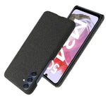 For Samsung Galaxy M34 5G / F34 5G Shockproof Cloth Coated PC Phone Case Anti-scratch Cell Phone Cover