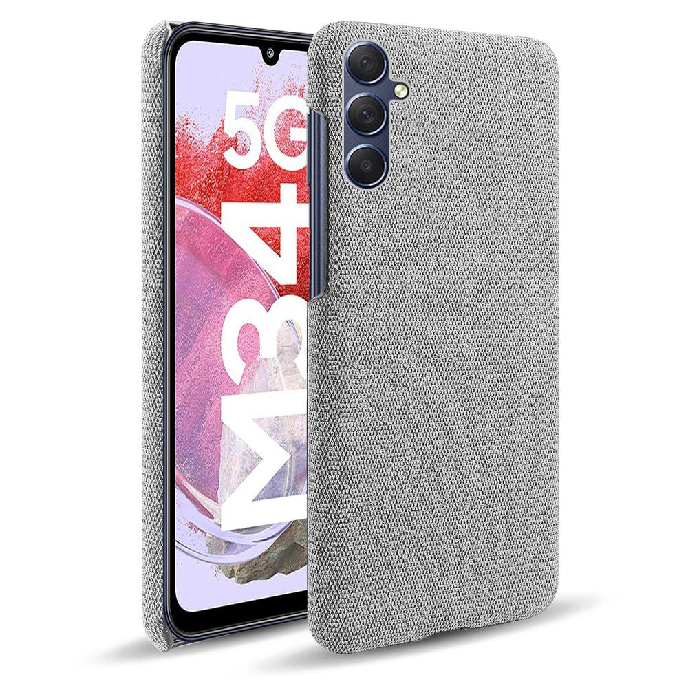 For Samsung Galaxy M34 5G / F34 5G Shockproof Cloth Coated PC Phone Case Anti-scratch Cell Phone Cover