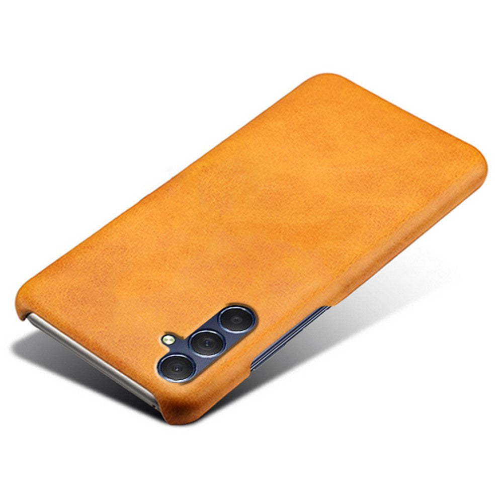 For Samsung Galaxy M34 5G / F34 5G Cell Phone Cover PU Leather Coated PC Protective Case with Dual Card Slots