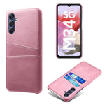 For Samsung Galaxy M34 5G / F34 5G Cell Phone Cover PU Leather Coated PC Protective Case with Dual Card Slots