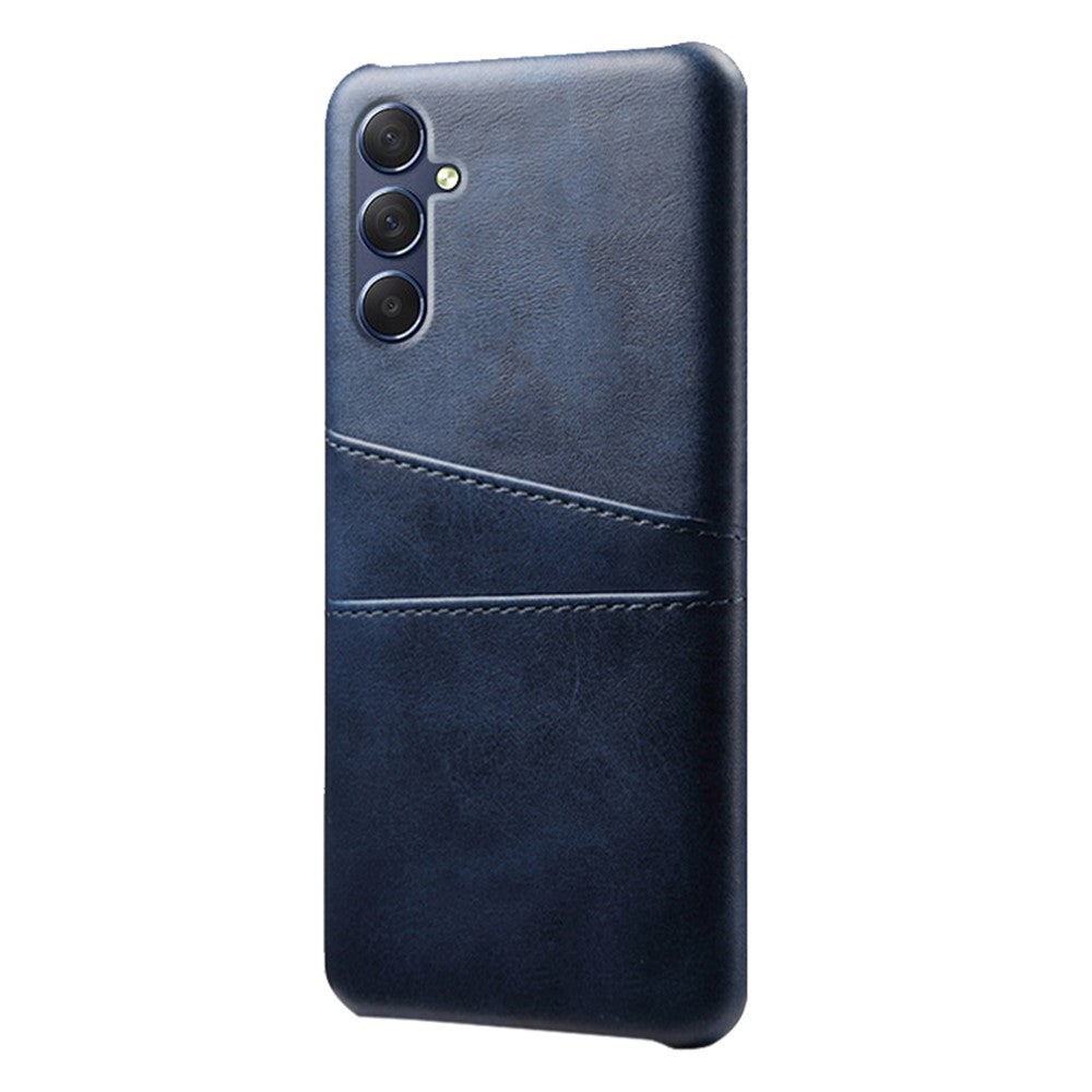 For Samsung Galaxy M34 5G / F34 5G Cell Phone Cover PU Leather Coated PC Protective Case with Dual Card Slots