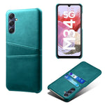 For Samsung Galaxy M34 5G / F34 5G Cell Phone Cover PU Leather Coated PC Protective Case with Dual Card Slots