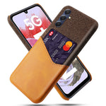 Kortholder telefoncover til Samsung Galaxy M34 5G / F34 5G Beskyttende cover i stoftryk PU+PC-telefoncover