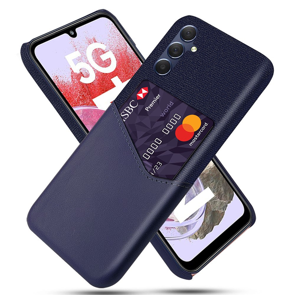 Kortholder telefoncover til Samsung Galaxy M34 5G / F34 5G Beskyttende cover i stoftryk PU+PC-telefoncover