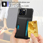 Til iPhone 15 Pro Max ZM02 Kortplads Telefoncover Fire Hjørner Anti-drop PU Læderbelagt TPU Etui