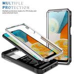 Til Samsung Galaxy A23 4G / 5G (global version) PC+TPU Kickstand Cover Telefonetui med Skydbart Kameralåg