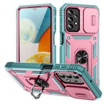 Til Samsung Galaxy A23 4G / 5G (global version) PC+TPU Kickstand Cover Telefonetui med Skydbart Kameralåg