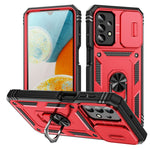 Til Samsung Galaxy A23 4G / 5G (global version) PC+TPU Kickstand Cover Telefonetui med Skydbart Kameralåg
