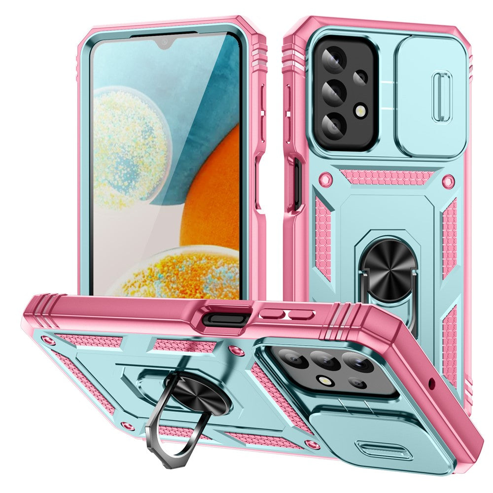 Samsung Galaxy A23 4G / 5G (Global version) PC+TPU stativskal med glidande kameraskydd