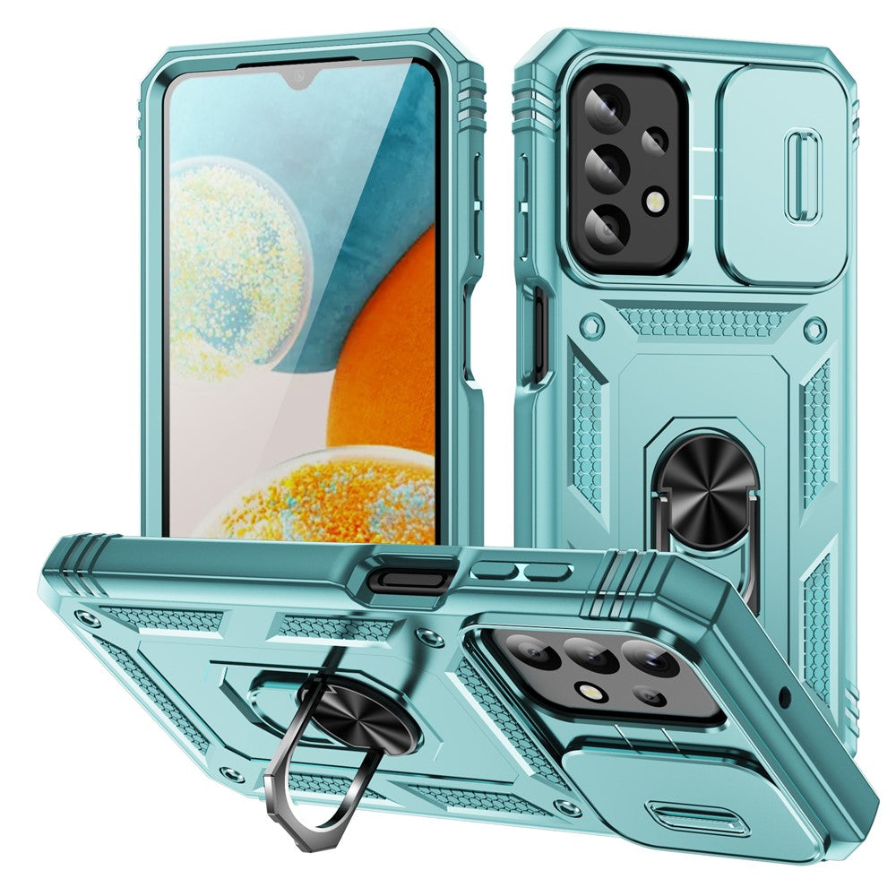 Samsung Galaxy A23 4G / 5G (Global version) PC+TPU stativskal med glidande kameraskydd