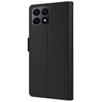 For Honor X8a 4G Anti-Drop Stand Phone Case PU Leather Cover with Card Slot and Mirror