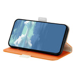 Phone Case for iPhone 15 Plus , Stand Wallet Litchi Texture Candy Color PU Leather Flip Cover