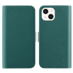 Phone Case for iPhone 15 Plus , Stand Wallet Litchi Texture Candy Color PU Leather Flip Cover