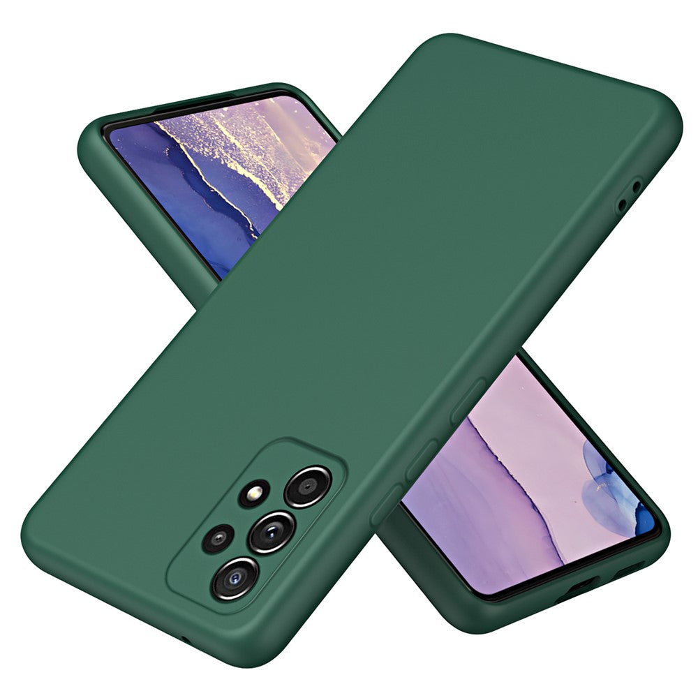 Gummerat 2,2 mm TPU-mobilskal för Samsung Galaxy A52 4G / 5G / A52s 5G, stötdämpande fiberfoder