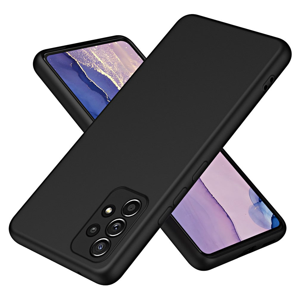 Rubberized 2.2mm TPU Phone Case for Samsung Galaxy A52 4G / 5G / A52s 5G , Fiber Lining Shock-Absorbing Cover