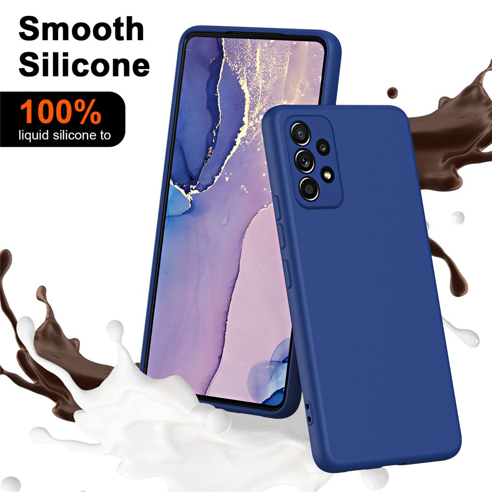 Rubberized 2.2mm TPU Phone Case for Samsung Galaxy A52 4G / 5G / A52s 5G , Fiber Lining Shock-Absorbing Cover