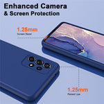 Rubberized 2.2mm TPU Phone Case for Samsung Galaxy A52 4G / 5G / A52s 5G , Fiber Lining Shock-Absorbing Cover