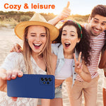 Rubberized 2.2mm TPU Phone Case for Samsung Galaxy A52 4G / 5G / A52s 5G , Fiber Lining Shock-Absorbing Cover