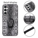 For Samsung Galaxy S23 FE PU Leather+TPU+PC Phone Cover Kickstand Cell Phone Back Case