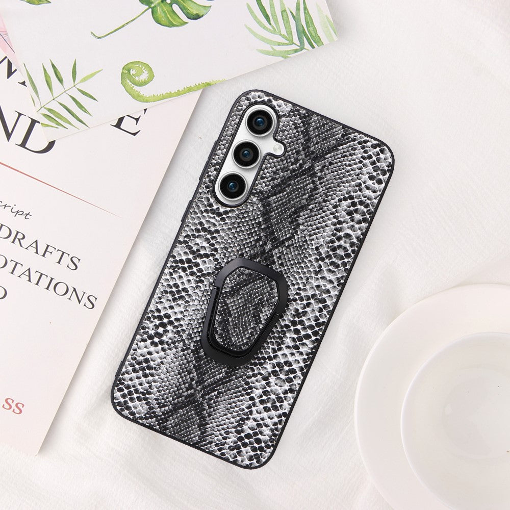 For Samsung Galaxy S23 FE PU Leather+TPU+PC Phone Cover Kickstand Cell Phone Back Case