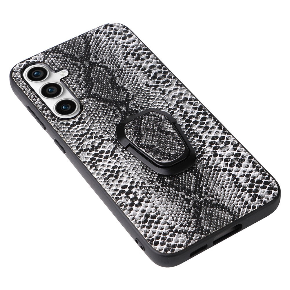 For Samsung Galaxy S23 FE PU Leather+TPU+PC Phone Cover Kickstand Cell Phone Back Case