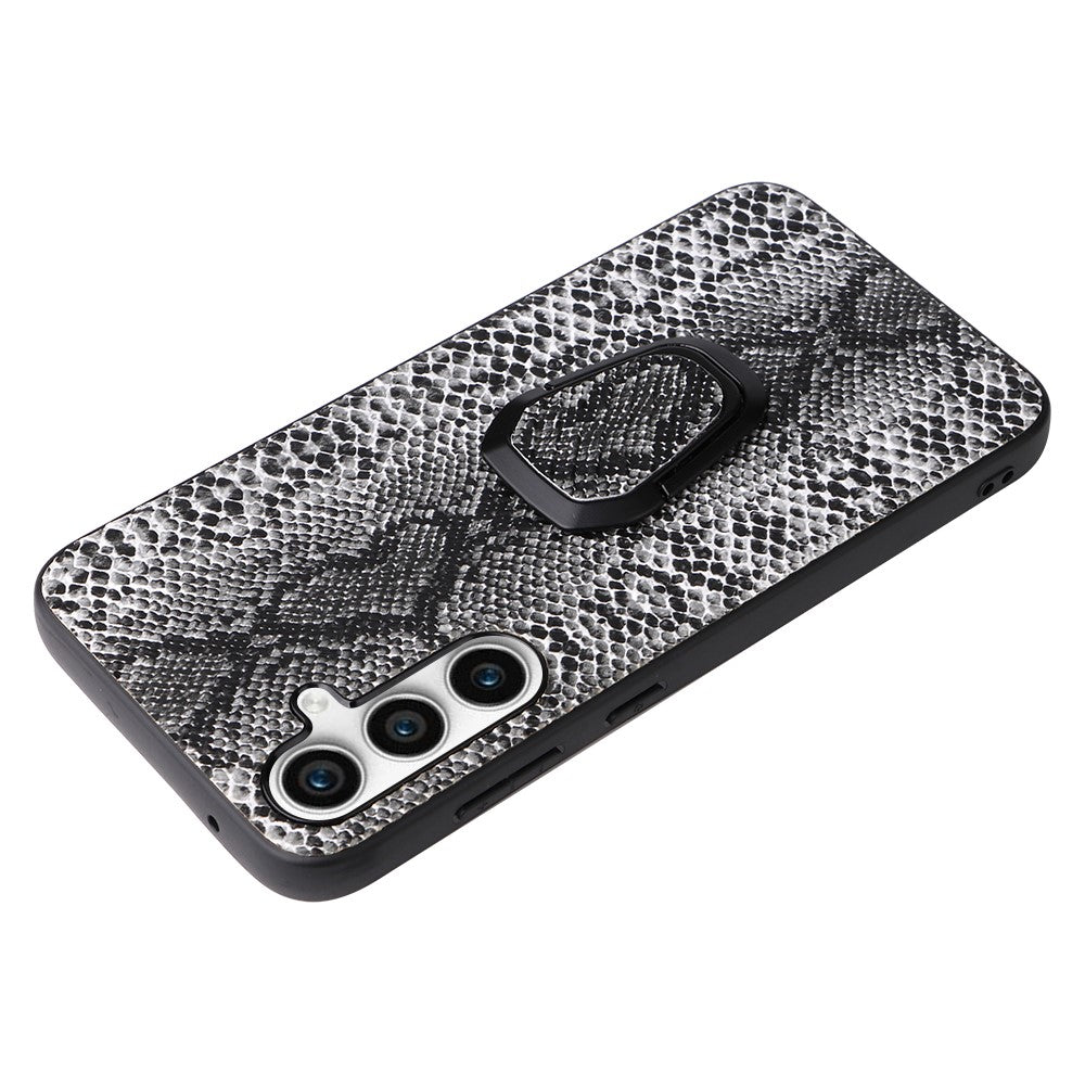 For Samsung Galaxy S23 FE PU Leather+TPU+PC Phone Cover Kickstand Cell Phone Back Case
