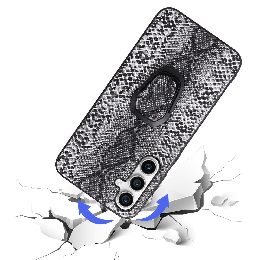 For Samsung Galaxy S23 FE PU Leather+TPU+PC Phone Cover Kickstand Cell Phone Back Case