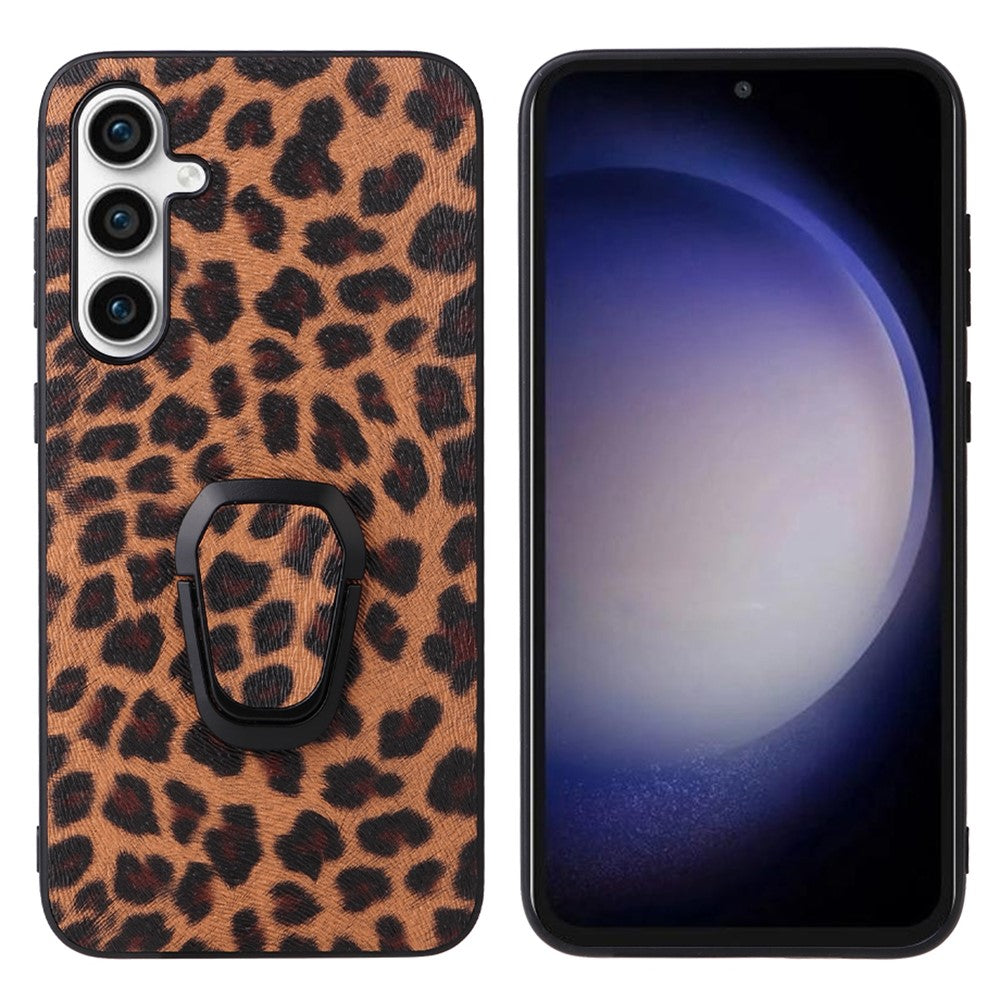 For Samsung Galaxy S23 FE PU Leather+TPU+PC Phone Cover Kickstand Cell Phone Back Case