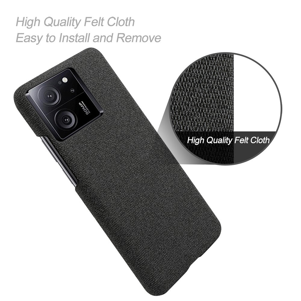 Slim-Fit Phone Shell for Xiaomi Redmi K60 Ultra / 13T / 13T Pro Cloth+Hard PC Protective Phone Cover Case
