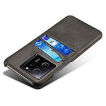 For Xiaomi Redmi K60 Ultra / 13T / 13T Pro Smartphone Cover Dual Card Slots PU Leather Coated PC Protective Case
