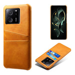 For Xiaomi Redmi K60 Ultra / 13T / 13T Pro Smartphone Cover Dual Card Slots PU Leather Coated PC Protective Case