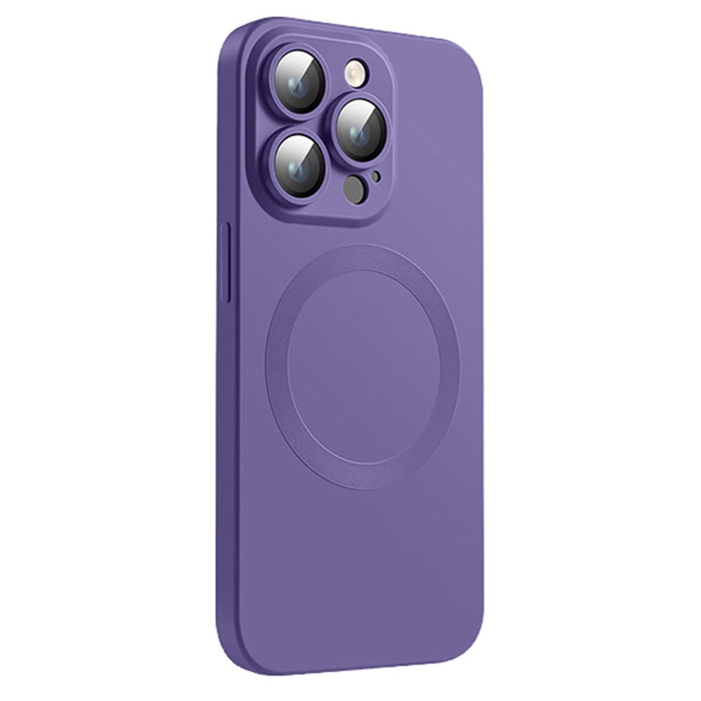 Magnetic Case for iPhone 13 Pro Compatible with MagSafe Liquid Silicone Phone Cover with Camera Lens Protector