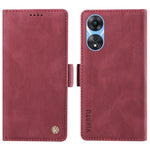 YIKATU YK-005 PU Leather Folio Cover for Oppo A58 5G / A78 5G , Skin-touch Wallet Stand Phone Case