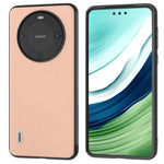 ABEEL For Huawei Mate 60 Pro Delicate Litchi Texture Phone Case Cowhide Leather+PC+TPU Cover