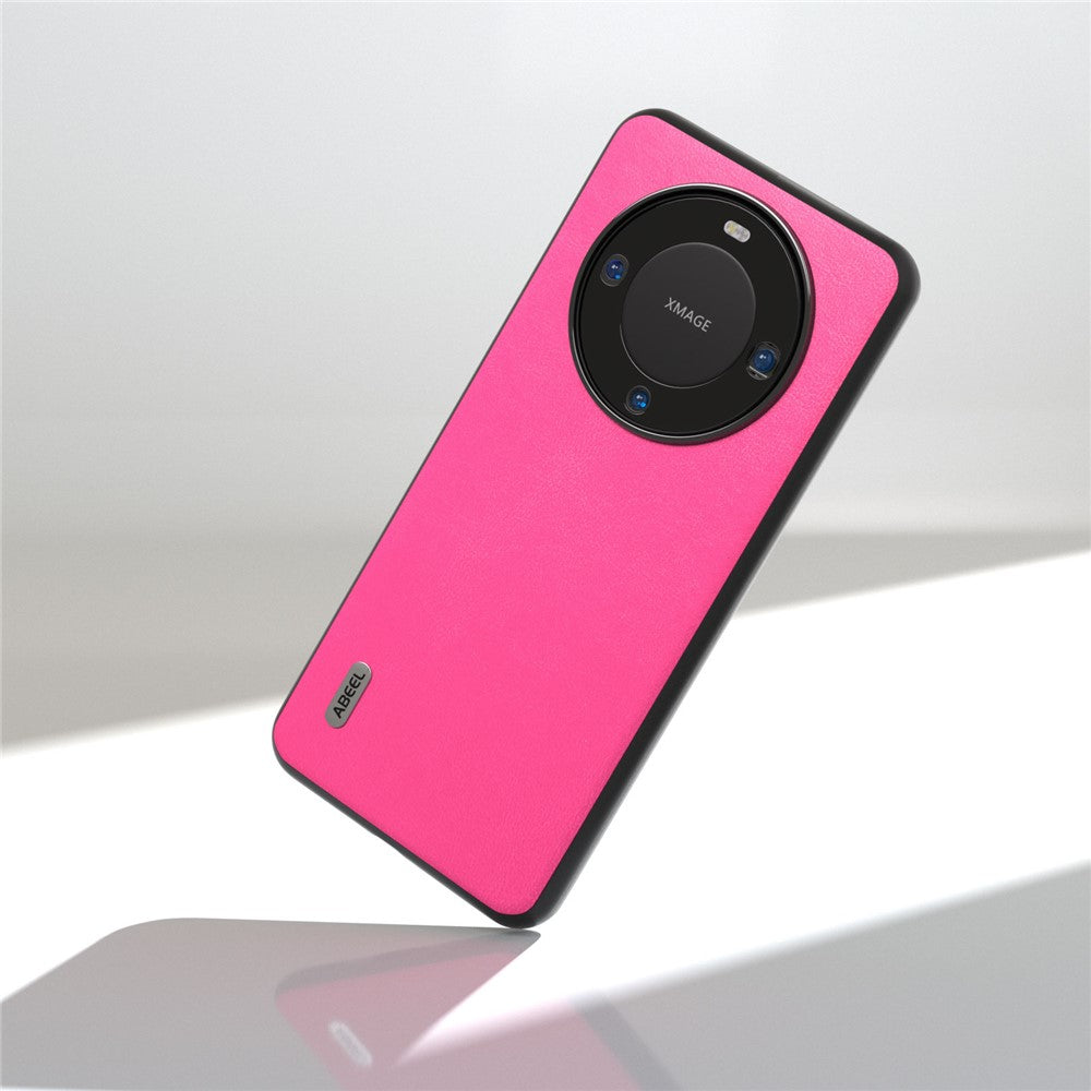 ABEEL För Huawei Mate 60 Pro Texturerat mobilskal PU Läderbelagt TPU Reptåligt mobilskal