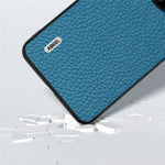 ABEEL För Huawei Mate 60 Pro Reptåligt Kohudläderbelagt PC+TPU mobilskal Litchi Texture Cover