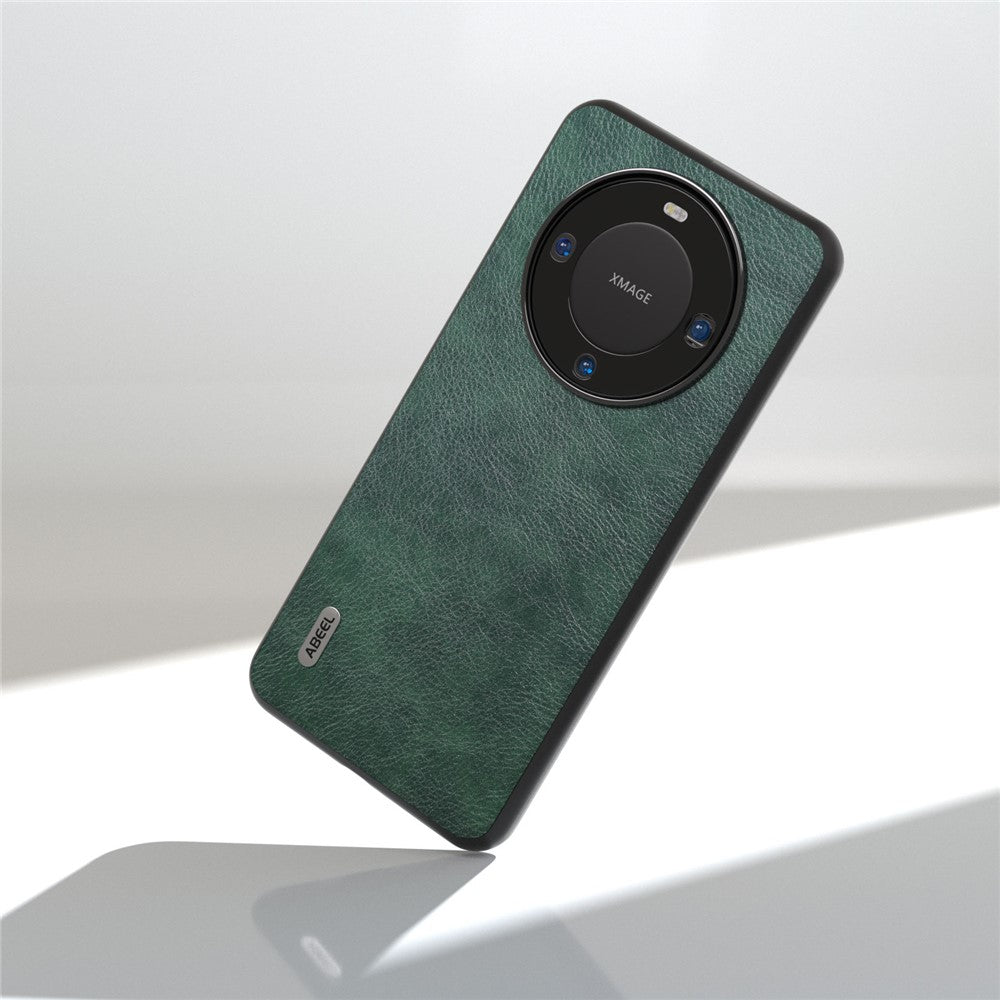 ABEEL For Huawei Mate 60 Pro Cell Phone Case Litchi Texture PU Leather Coated PC Cover Phone Shell