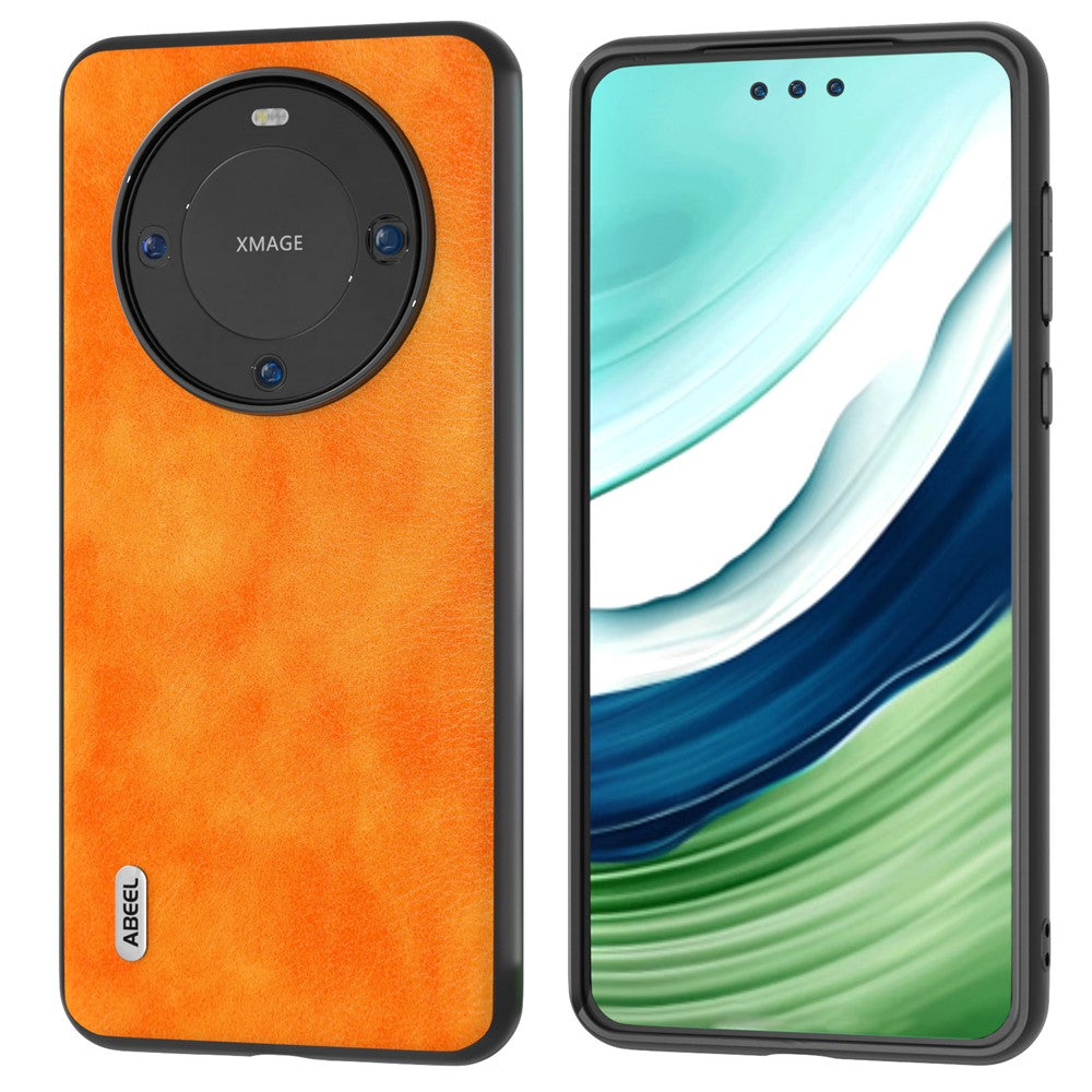 ABEEL For Huawei Mate 60 Pro Cell Phone Case Litchi Texture PU Leather Coated PC Cover Phone Shell