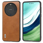 ABEEL For Huawei Mate 60 Pro Slim-Fit Cowhide Texture Cover PU Leather+TPU+PC Phone Case