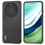ABEEL For Huawei Mate 60 Pro Slim-Fit Cowhide Texture Cover PU Leather+TPU+PC Phone Case