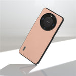ABEEL För Huawei Mate 60 Fin Litchi Texture Anti-fall mobilskal Kohud Läderbelagt PC+TPU Skydd