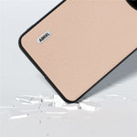 ABEEL För Huawei Mate 60 Fin Litchi Texture Anti-fall mobilskal Kohud Läderbelagt PC+TPU Skydd