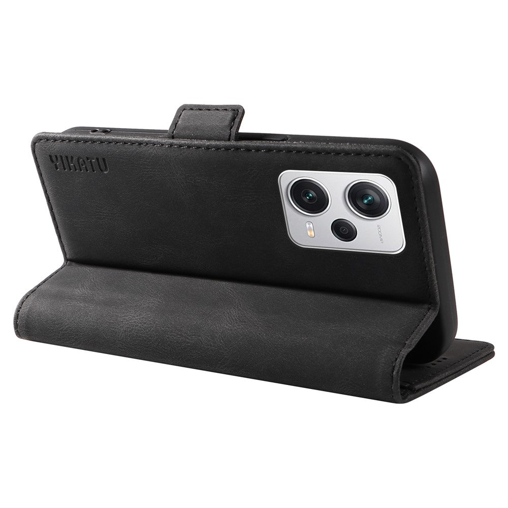YIKATU YK-005 For Xiaomi Redmi Note 12 Pro+ 5G Phone Cover Skin-touch PU Leather Wallet Case