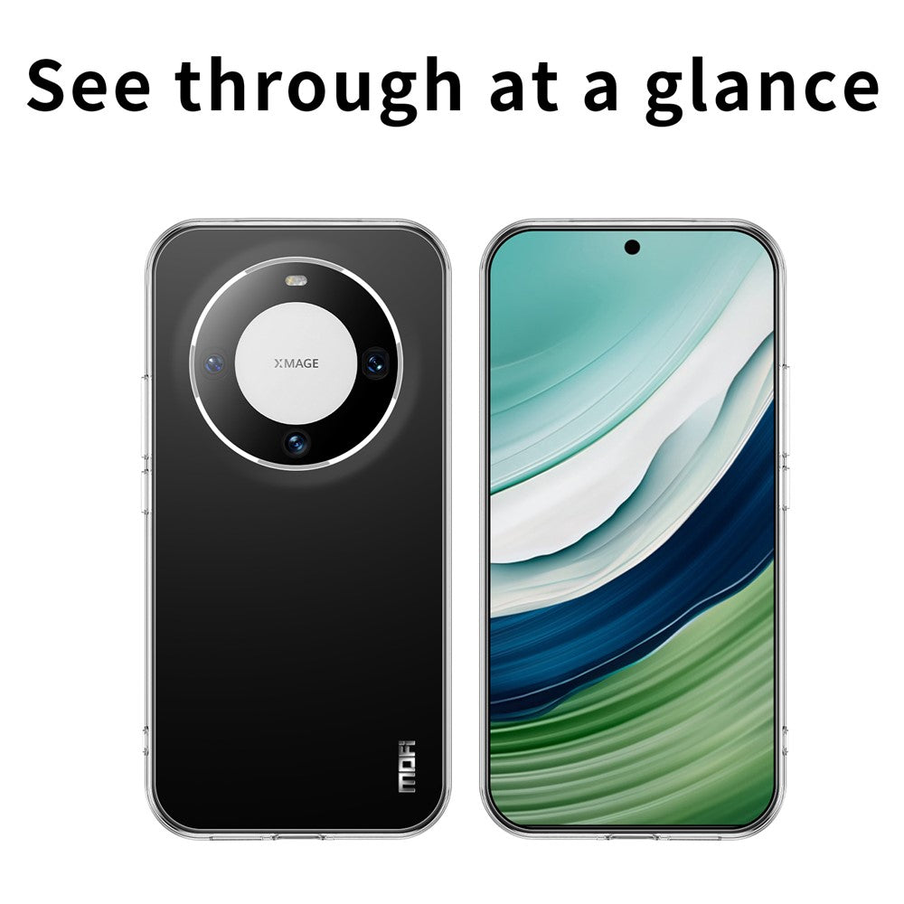 MOFI För Huawei Mate 60 Mobilmobilskal HD Transparent mobilskal Stötsäkert Bakstycke